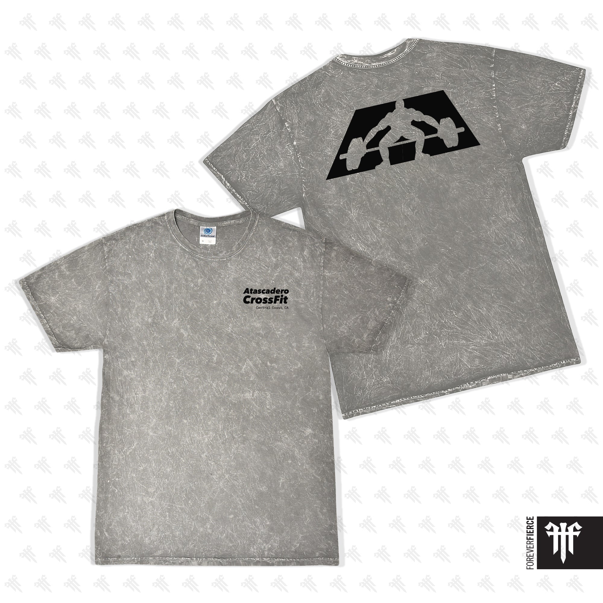 Atascadero CrossFit September 2025 Grey Mineral Wash Tee