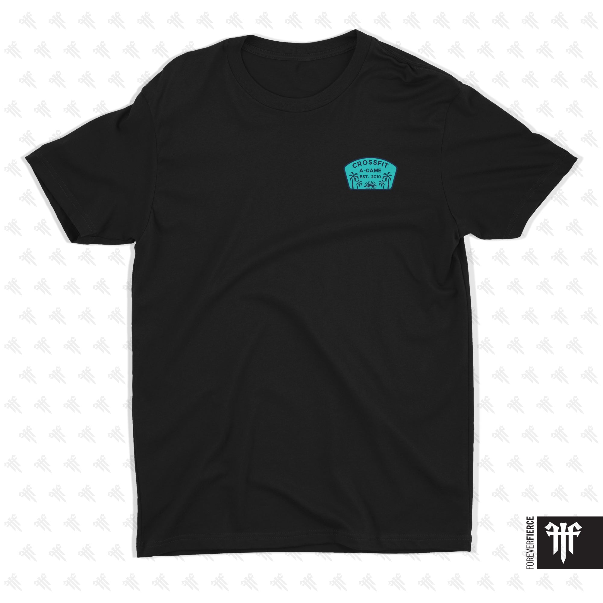 CrossFit A-Game August 2025 Teal Ink Tee