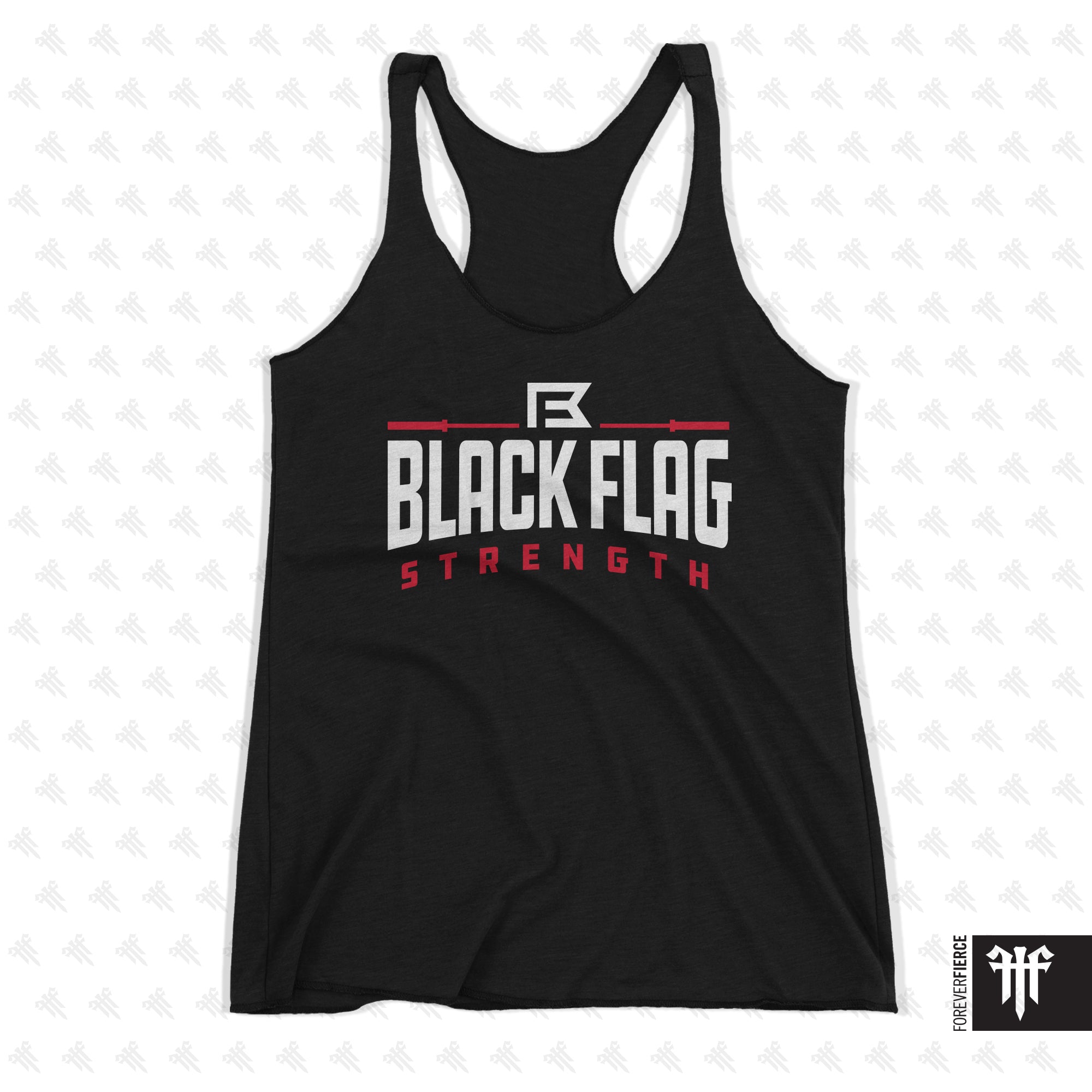 Black Flag Strength August 2025 Womens Racerback