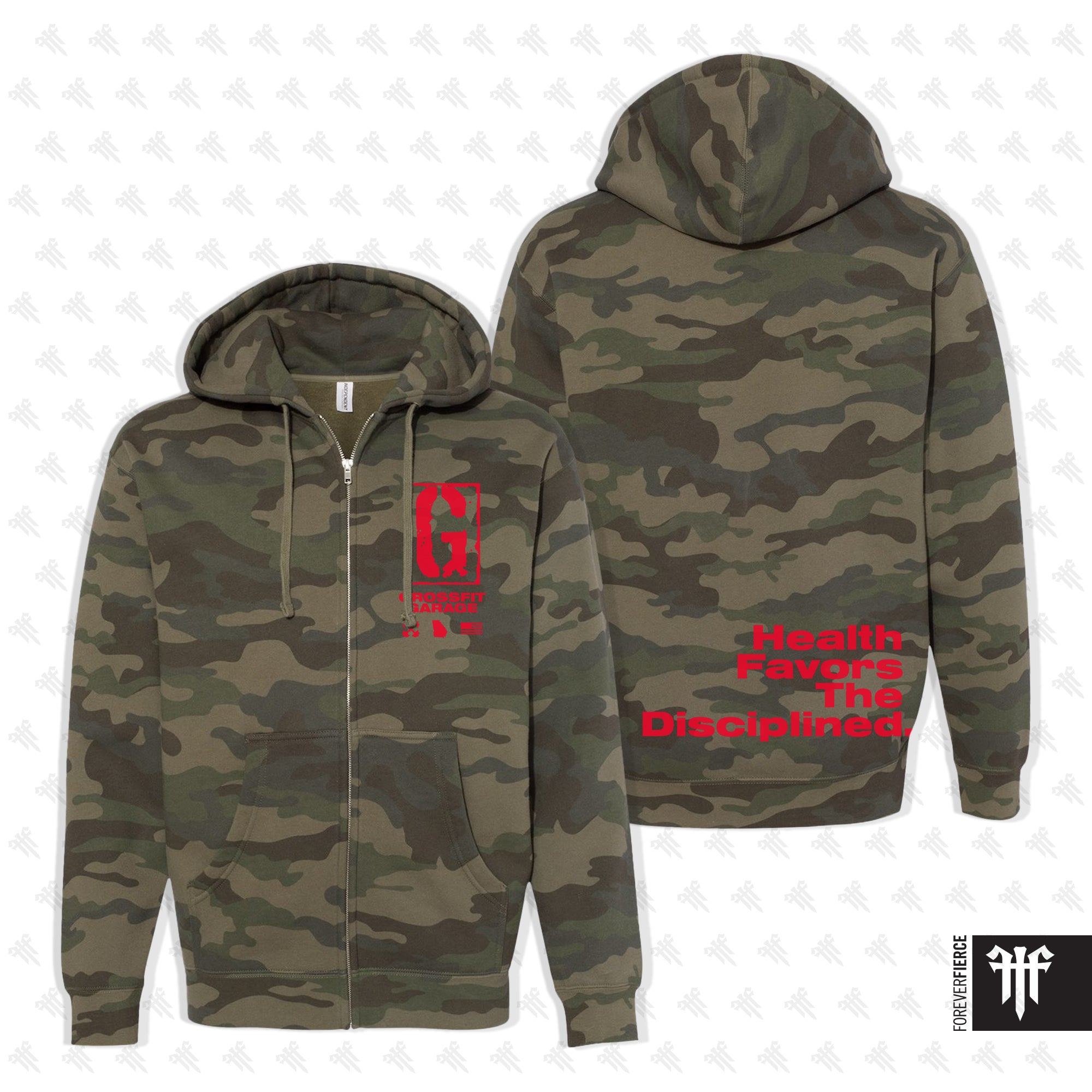 CrossFit Garage August 2025 Full-Zip Hoodie